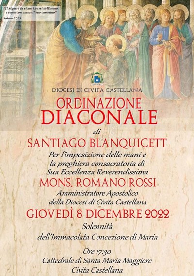 Ordinazione diaconale di Santiago Blanquicett